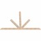 Ekena Millwork Saratoga Smooth Timber Gable Bracket, Douglas Fir, 108"W x 72"H x 1 1/2"D x 5 1/2"F, 16/12 Pitch GBW108X72X0206SAR00SDF - alternate 5